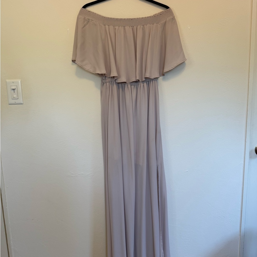 Show Me Your MuMu Ruched Strapless Hacienda Maxi